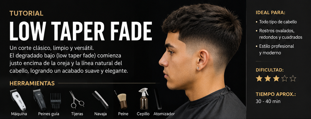 Tutorial Low Taper Fade